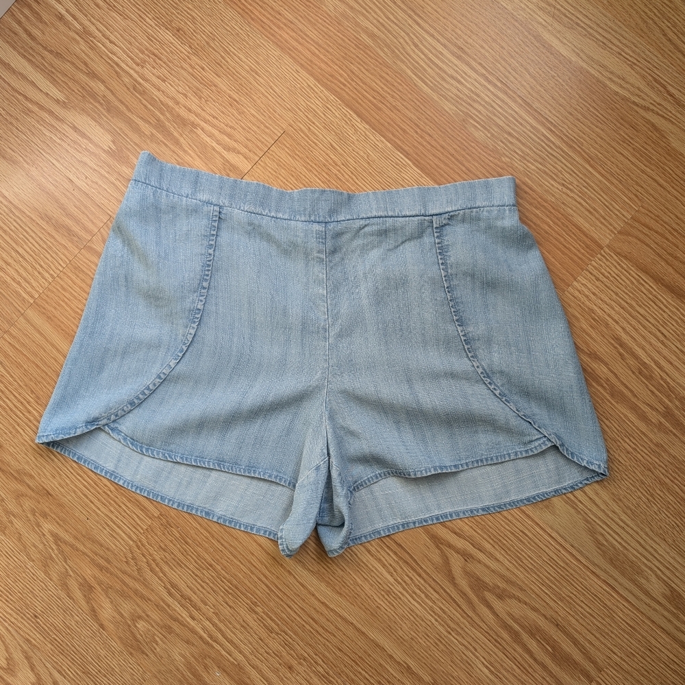 LOFT Light Blue Denim Lounge Top